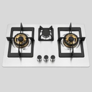 Nix 28” Stainless Steel Gas Hob | 3 Brass Burners