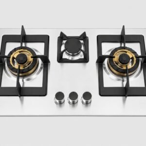 Nix 28” Stainless Steel Gas Hob | 3 Brass Burners