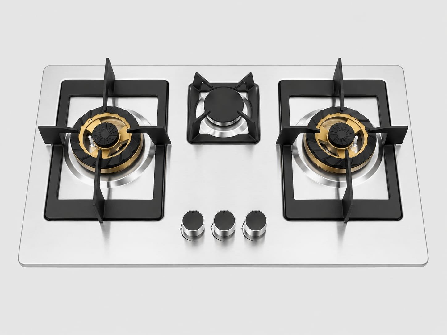 Nix 28” Stainless Steel Gas Hob | 3 Brass Burners
