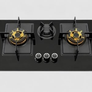 31” 3-Burner Glass Gas Cooktop