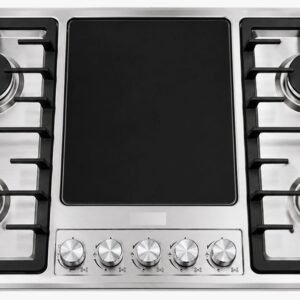 Nix 34-Inch Imported 5-Burner Gas & Electric Stainless Steel